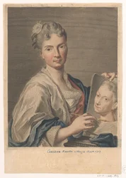 Portret van kunstenaar Rosalba Carriera