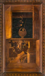 Lignaean Canonical Choir, Ingelegd door Giovanni Maria Platina 1484, Bovenste koorbank