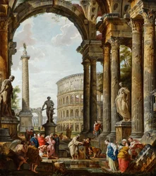 De filosoof Diogenes gooit zijn kom weg