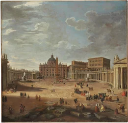 Uitzicht op het Sint-Pietersplein, Rome