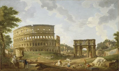 Uitzicht op het Colosseum, 1747