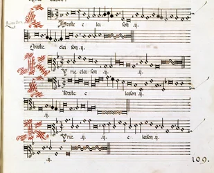 Kyrie manuscript van de 