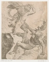 Aartsengel Michaël in gevecht met de duivel