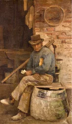 Portret van een metselaar