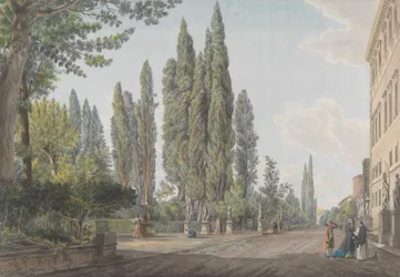 Villa Montalto Negroni, ca. 1780. Makers: Giovanni Volpato, Louis Ducros.