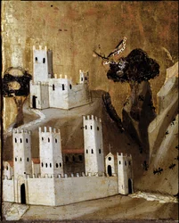 Rinuccini altaarstuk: Maagd en Kind met Heiligen (detail)