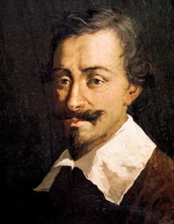 Portret van de Belgische componist en theoreticus Johannes Tinctoris (detail)