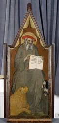 St. Hiëronymus met leeuw en drie biddende nonnen, ca.1360