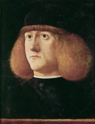 Renaissance: Portret van een jonge man door Mansueti, Giovanni di Niccolo (ca. 1465-1527), ca. 1500