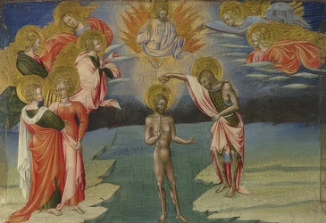 De doop van Christus (Predella). 1454