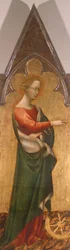 Polyptiek met Sint Catharina van Alexandrië (detail)