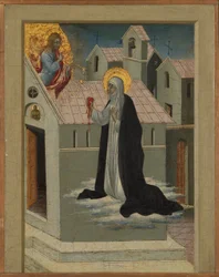 Sint Catharina van Siena Wisselt Haar Hart met Christus