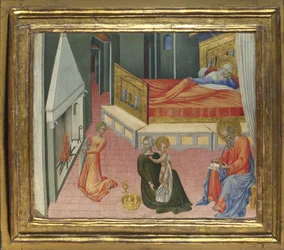 De Geboorte van Johannes de Doper Predella Paneel, 1454