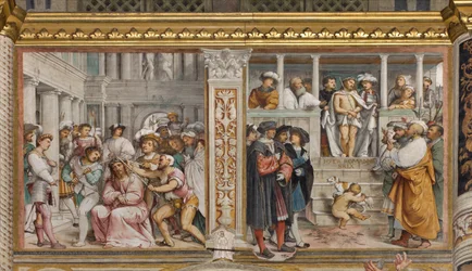 Middenbeuk, Vierde Zuidelijke Span, Kroning met Doornen, Ecce Homo, Girolamo Romanino