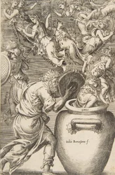 Epimetheus opent de doos van Pandora
