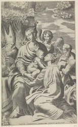 Maria met het Christuskind en heiligen