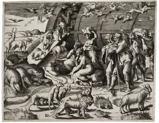 Noach verlaat de ark, 1544