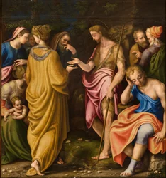 Kapel van Onze Lieve Vrouw van het Volk, Eerste span zuidzijde, Julius Camps, Prediking van de Doper 1569