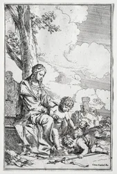 Heilige Familie met de jonge St. Johannes