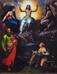 Deesis met de heiligen Paulus en Catharina van Alexandrië