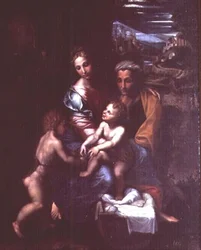 Madonna en Kind met St. Anna en St. Johannes de Doper