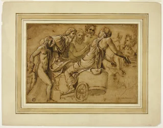 Studie voor Venus die Jupiter Vraagt om de Diensten van Mercurius als Bode