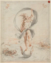 Allegorische figuur, waarschijnlijk ca.1588 (krijt)