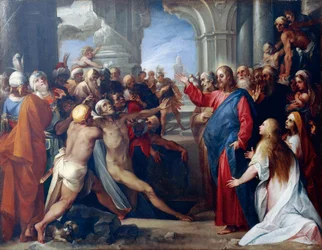 De Opwekking van Lazarus, door Giuseppe Cesari