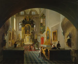 Interieur van een kapel