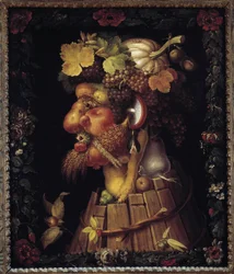 Herfst. Allegorie van de seizoenen. Schilderij van Giuseppe Arcimboldo (1527-1593). Louvre Museum