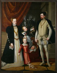 Keizer Maximiliaan II (olieverf op doek)