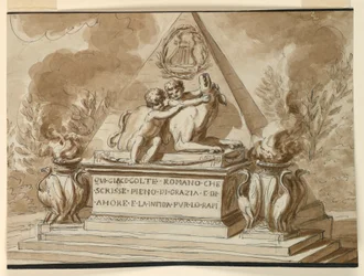 Grafmonument voor de dichter Colte, van Rome