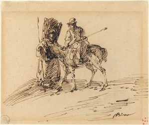 Ruiter met boer