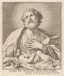 Sint Jozef en het kindje Jezus