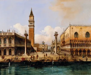 Het San Marcoplein in Venetië