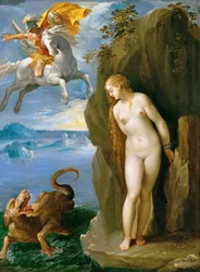 Duits: Perseus befreit Andromeda Perseus en Andromeda