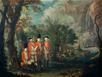 Het 25e Regiment Voetvolk in Minorca (Menorca), ca.1771