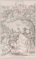 Plaat 8: de doop van Christus