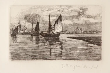 Boten in de lagune