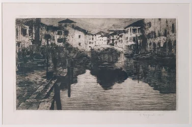 Het vismarktkanaal in Chioggia