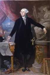 Portret van George Washington.