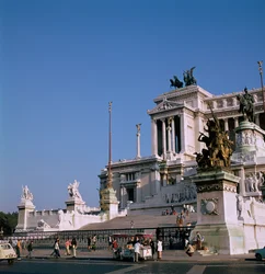 Het monument voor Victor Emmanuel II in Rome, 19e eeuw