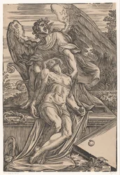 Engel met het lichaam van Christus