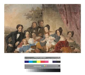 Sinigallia Familie, schets, 1840s