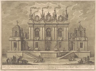 De Seconda Macchina voor de Chinea van 1775: Een stierengevecht