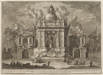 Een Tempel Gewijd aan Aesculapius, voor het "Chinea" Festival
