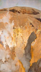 Fumarole van de Vesuvius, circa 1871