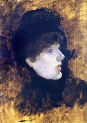 Portret van Henriette Rosine Bernard, bekend als Sarah Bernhardt (1844-1923)