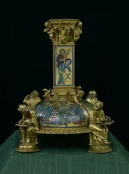 Basis van het kruis van St. Bertin, van de Abbaye Saint-Bertin