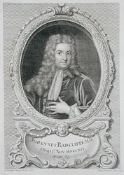 Portret van John Radcliffe (1650-1714) uit 